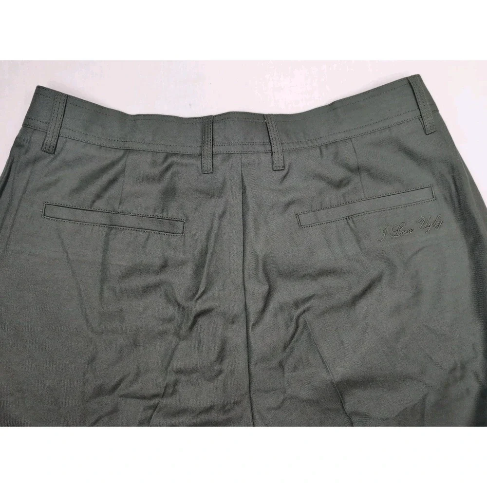 I Love Ugly Men's Medium Winston Pant Smokey Green Loose Tailored 32x29 New